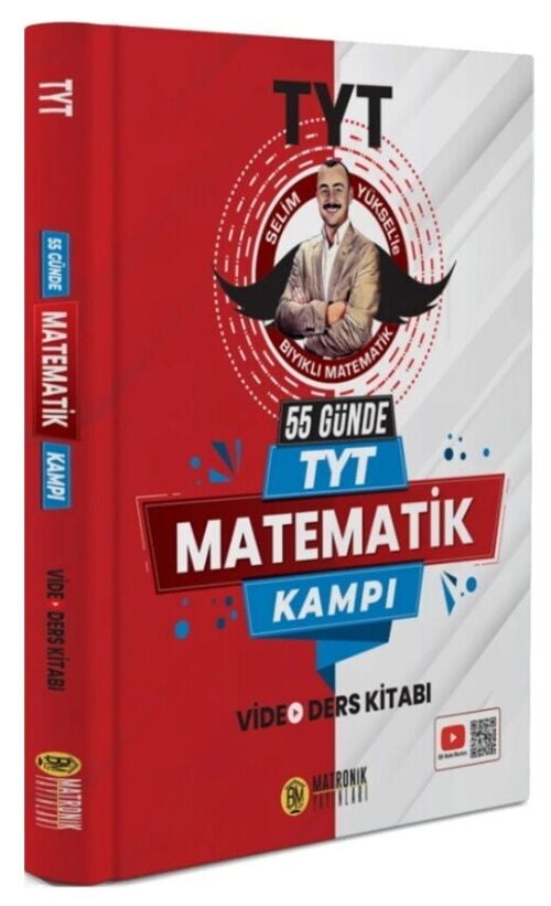 Bıyıklı Matematik YKS TYT 55 Günde Matematik Kampı Video Ders Kitabı - Selim Yüksel Bıyıklı Matematik