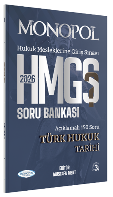Monopol 2026 HMGS Türk Hukuk Tarihi Soru Bankası 3. Baskı - Mustafa Mert Monopol Yayınları