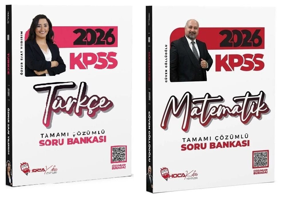Hoca Kafası 2026 KPSS Türkçe + Matematik Soru Bankası 2 li Set Hoca Kafası Yayınları