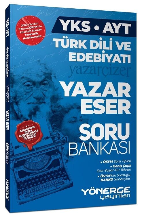 Yönerge 2027 YKS AYT Türk Dili ve Edebiyatı Yazar Eser Soru Bankası Yönerge Yayınları