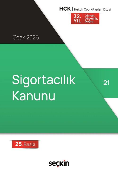 Seçkin 2026 Sigortacılık Kanunu Cep Kitabı 25. Baskı Seçkin Yayınları