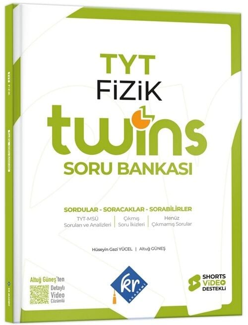 KR Akademi 2027 YKS TYT Fizik Twins Soru Bankası Çözümlü KR Akademi