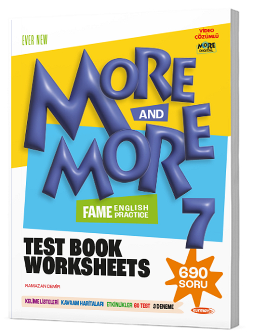 Kurmay ELT More and More English 7 Fenomen Worksheets Test Book Kurmay ELT Yayınları