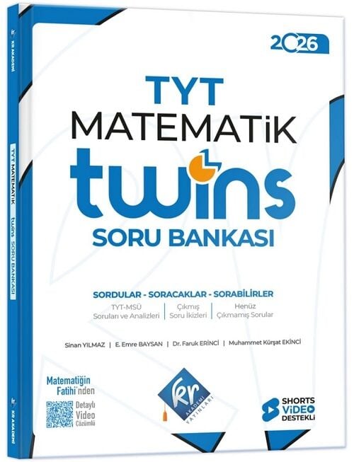 KR Akademi 2026 YKS TYT Matematik Twins Soru Bankası Çözümlü KR Akademi