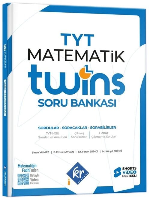 KR Akademi 2027 YKS TYT Matematik Twins Soru Bankası Çözümlü KR Akademi