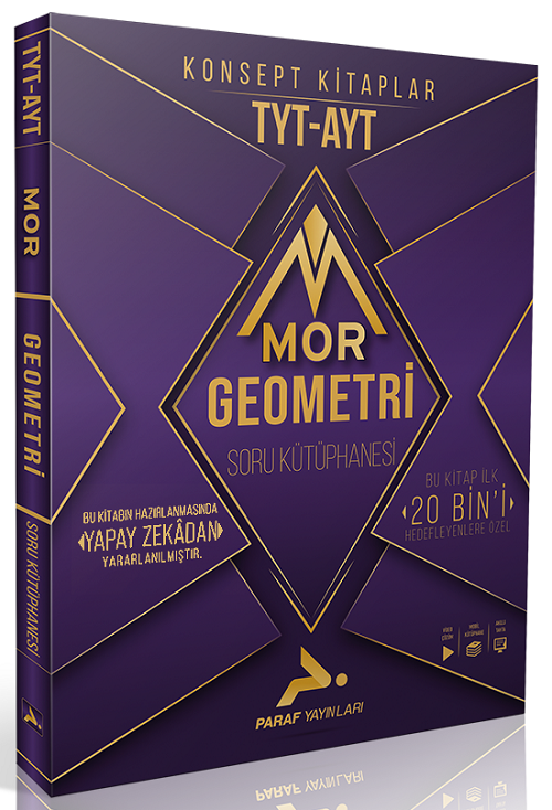 Paraf YKS TYT AYT Mor Geometri Konsept Soru Kütüphanesi Paraf Yayınları
