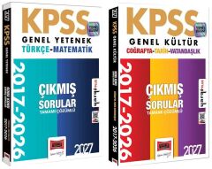 Yargı 2027 KPSS Genel Yetenek Genel Kültür Çıkmış Sorular 2017-2026 Konularına Göre 2 li Set Yargı Yayınları