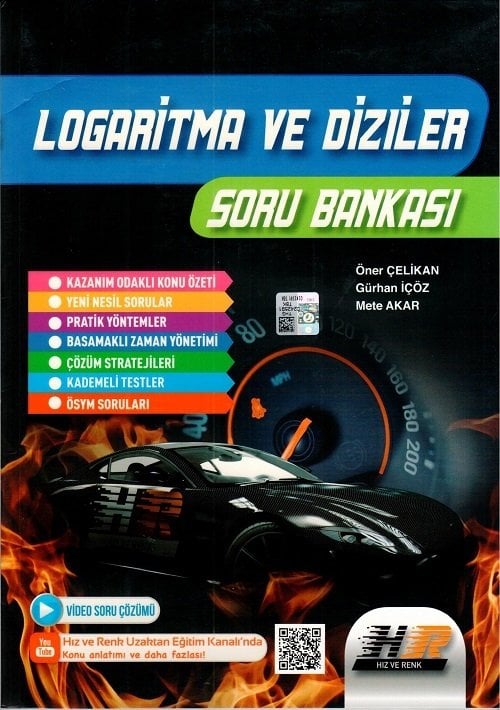 Hız ve Renk Logaritma ve Diziler Soru Bankası Video Çözümlü Hız ve Renk Yayınları