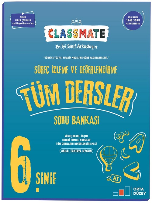 Okyanus 6. Sınıf Tüm Dersler Classmate Süreç Odaklı Soru Bankası Okyanus Yayınları