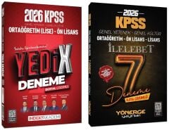 İndeks + Yönerge 2026 KPSS Lise Ortaöğretim Ön Lisans YEDİX 7+7 Deneme 2 li Set İndeks Akademi + Yönerge Yayıncılık