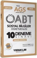 Yediiklim 2025 ÖABT MEB-AGS Sosyal Bilgiler Öğretmenliği 10 Deneme Çözümlü Yediiklim Yayınları