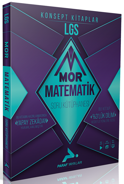 Paraf 8. Sınıf LGS Mor Matematik Konsept Soru Kütüphanesi Paraf Yayınları