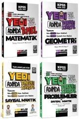 Yediiklim 2027 KPSS DGS ALES TYT 7 Yedi Adımda Matematik+Geometri+Sayısal Mantık+Problemler Konu Anlatımlı Soru Bankası 4 lü Set - Mehmet Bilge Yıldız Yediiklim Yayınları
