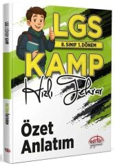 Editör 8. Sınıf LGS 1. Dönem Tüm Dersler Hızlı Tekrar Özet Anlatım Editör Yayınları