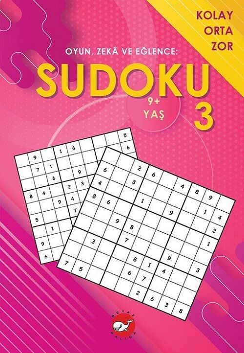 Oyun, Zeka Ve Eğlence Sudoku-3 9 Yaş Beyaz Balina Yayınları