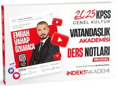 SÜPER FİYAT - İndeks Akademi 2025 KPSS Vatandaşlık Akademisi Video Ders Notları - Emrah Vahap Özkaraca İndeks Akademi Yayıncılık