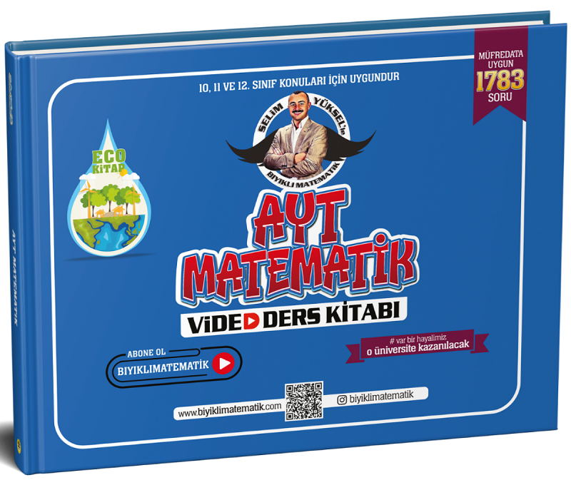 SÜPER FİYAT - Bıyıklı Matematik YKS AYT Matematik Kampı Video Ders Kitabı - Selim Yüksel Bıyıklı Matematik