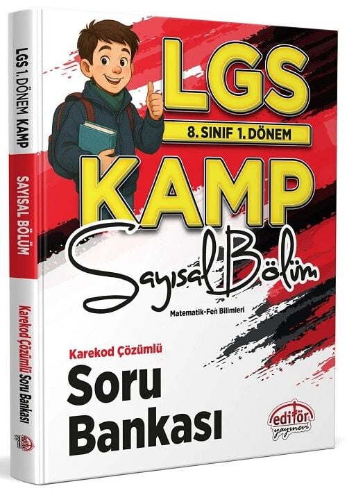 Editör 8. Sınıf LGS 1. Dönem Sayısal Kamp Soru Bankası Çözümlü Editör Yayınları