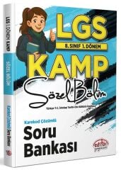 Editör 8. Sınıf LGS 1. Dönem Sözel Kamp Soru Bankası Çözümlü Editör Yayınları