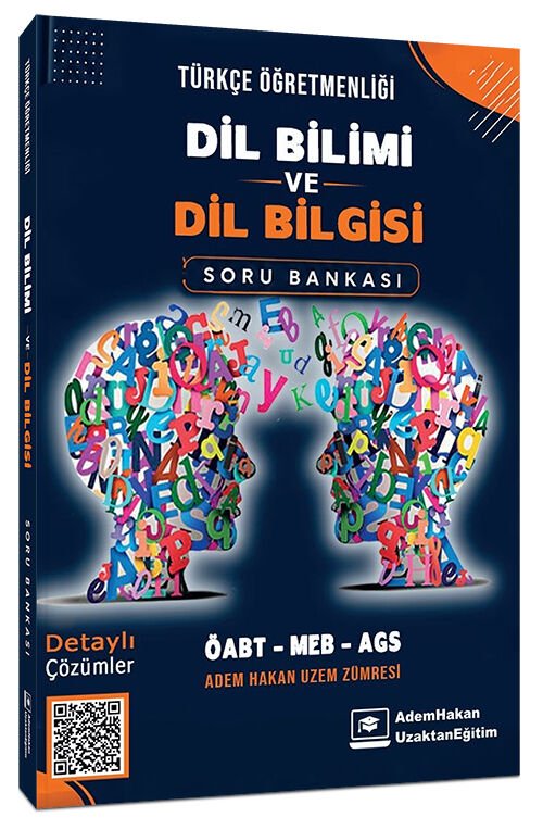 Adem Hakan ÖABT MEB-AGS Türkçe Öğretmenliği Dil Bilimi ve Dil Bilgisi Soru Bankası Çözümlü Adem Hakan UZEM