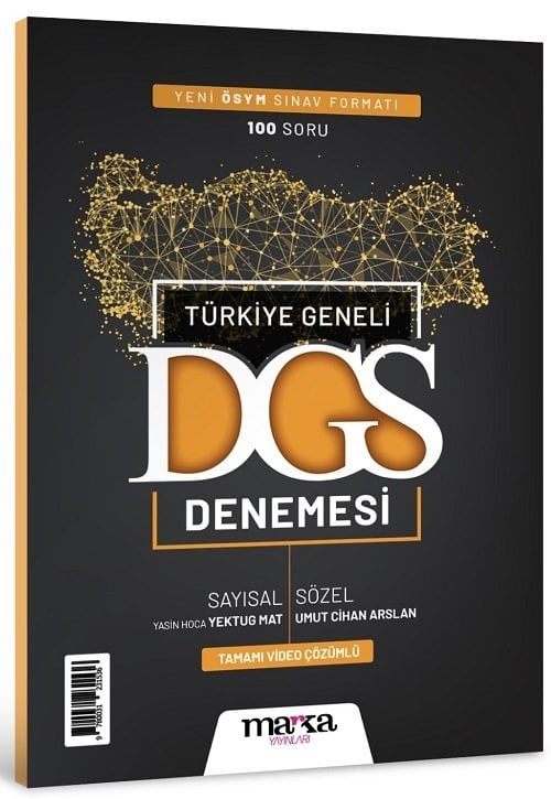 Marka 2025 DGS Türkiye Geneli Deneme Çözümlü Yektuğ Mat - Yasin Kara Marka Yayınları