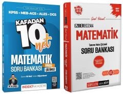 Pegem + İndeks 2026 KPSS Matematik Ezberbozan + Kafadan 10 Net Soru Bankası 2 li Set - Metin Şimşek Pegem + İndeks Akademi Yayınları