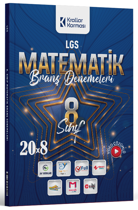 Krallar Karması 8. Sınıf LGS Matematik 20x8 Branş Denemeleri Krallar Karması