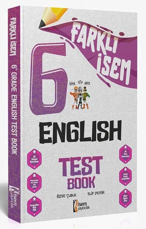 İsem 6. Sınıf Farklı İsem İngilizce Soru Bankası İsem Yayıncılık