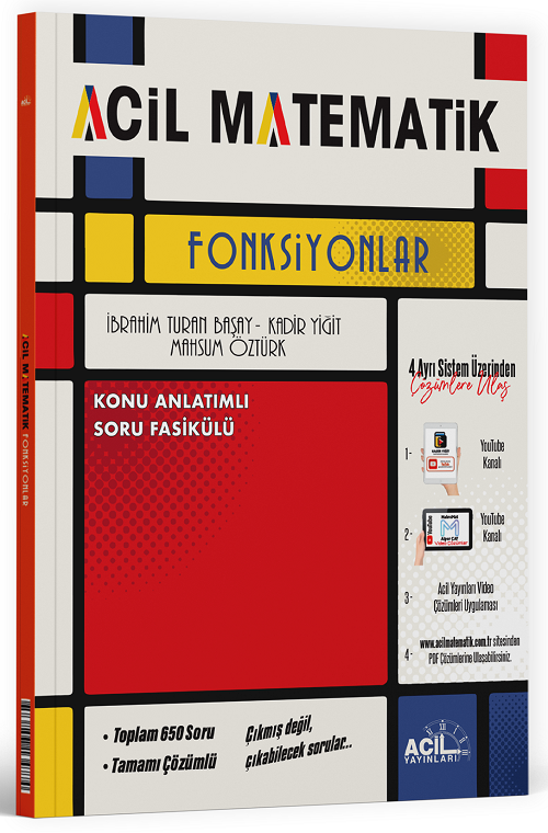 Acil YKS TYT Acil Matematik Fonksiyonlar Acil Yayınları