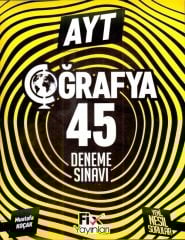 Fix Yayınları YKS AYT Coğrafya 45 Deneme Fix Yayınları
