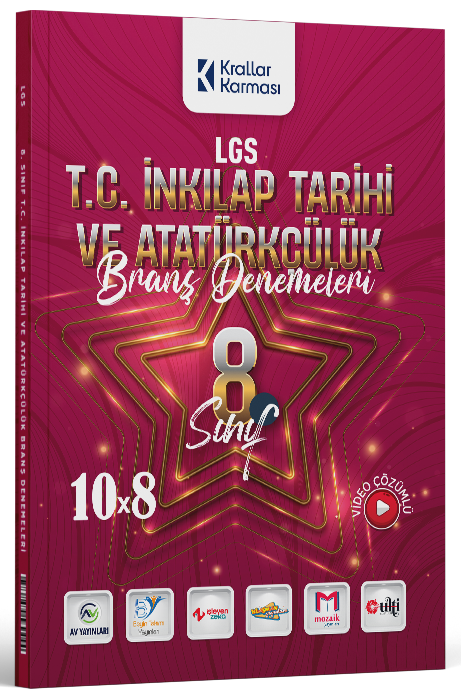 Krallar Karması 8. Sınıf LGS T.C İnkılap Tarihi ve Atatürkçülük 10x8 Branş Denemeleri Krallar Karması