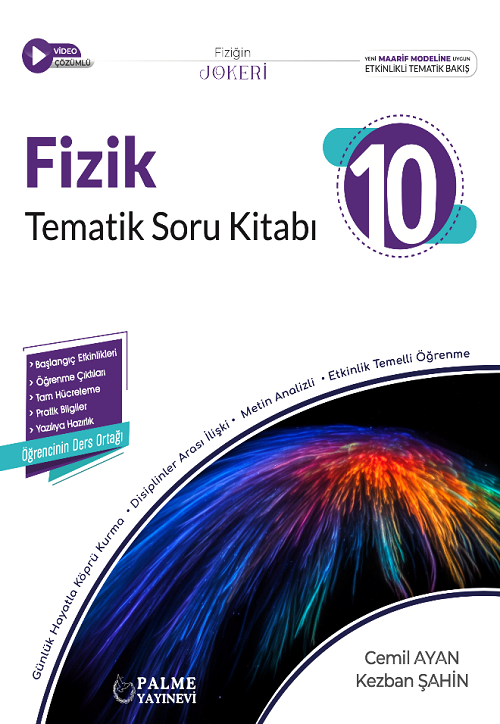 Palme 10. Sınıf Fizik Joker Tematik Soru Kitabı Palme Yayınları