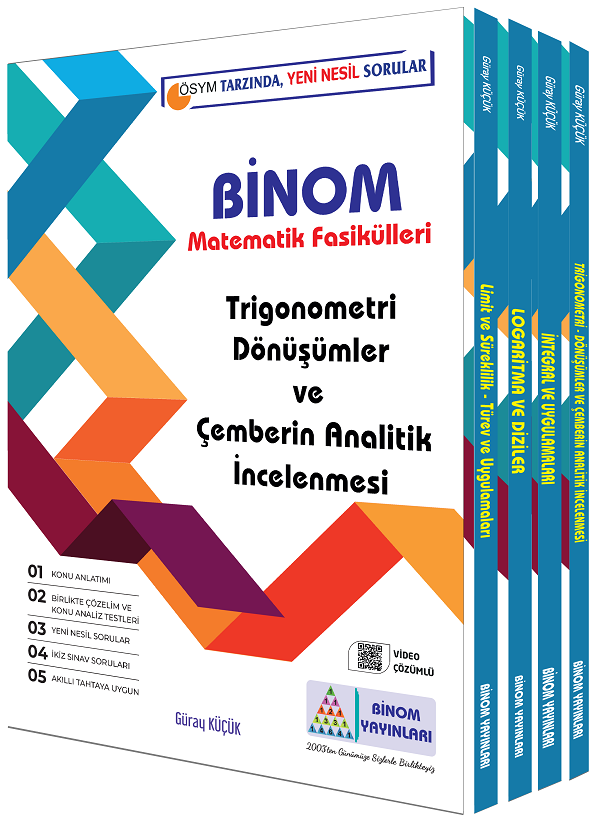 Gür 12. Sınıf Binom Matematik Fasikülleri - Trigonometri, Dönüşümler ve Çembersel Analitik İncelenmesi Gür Yayınları