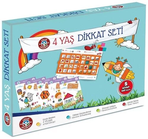 Çocuk Akademi 4 Yaş Dikkat Seti Çocuk Akademi