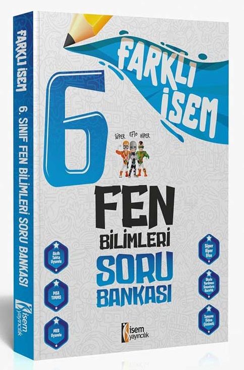 İsem 6. Sınıf Farklı İsem Fen Bilimleri Soru Bankası İsem Yayıncılık
