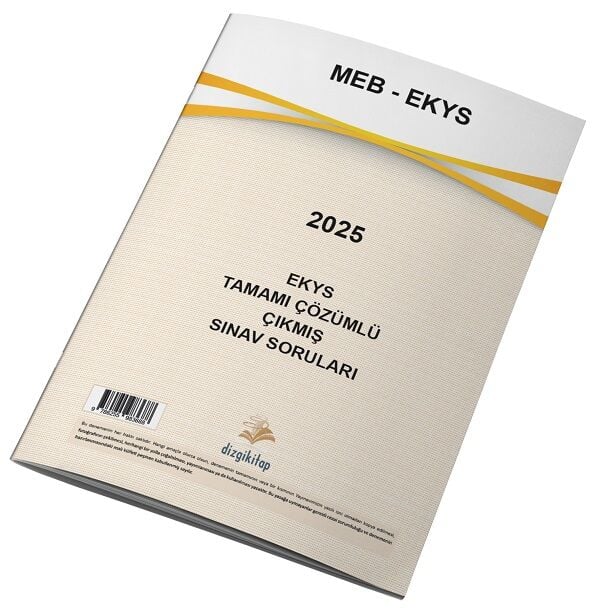 Dizgi Kitap 2025 MEB EKYS Sınavı Çıkmış Sorular Çözümlü Dizgi Kitap
