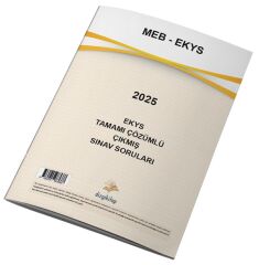 Dizgi Kitap 2025 MEB EKYS Sınavı Çıkmış Sorular Çözümlü Dizgi Kitap