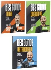 Retro 2026 KPSS Tarih + Coğrafya + Vatandaşlık Beş Günde Kamp Kitabı 3 lü Set Retro Yayıncılık