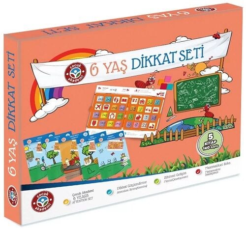 Çocuk Akademi 6 Yaş Dikkat Seti Çocuk Akademi