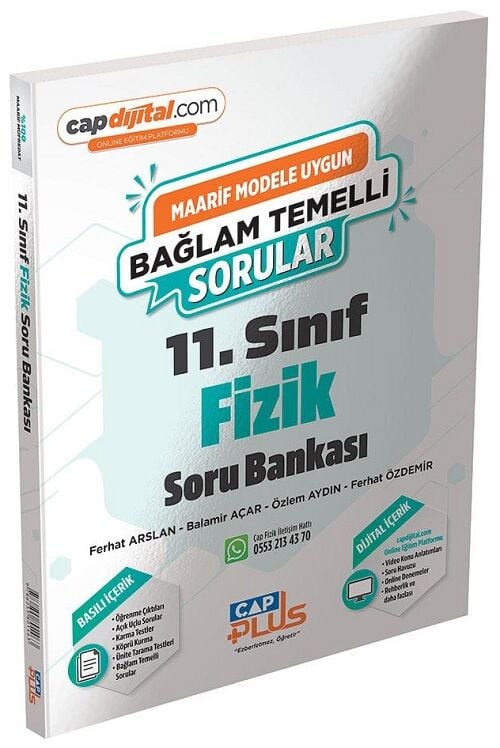 Çap Yayınları 11. Sınıf Fizik Plus Maarif Model Soru Bankası Çap Yayınları