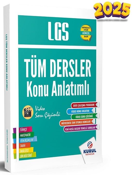 Kurul 2025 8. Sınıf LGS Tüm Dersler Konu Anlatımlı Kurul