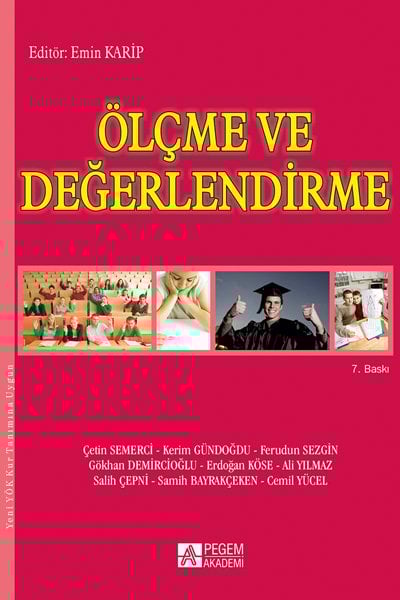 Pegem Ölçme ve Değerlendirme Emin Karip Pegem Akademi Yayıncılık