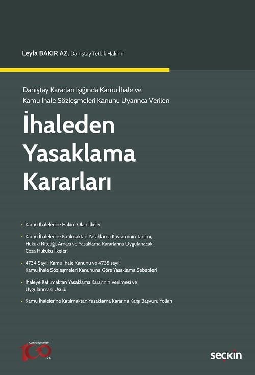 Seçkin İhaleden Yasaklama Kararları - Leyla Bakır Az Seçkin Yayınları
