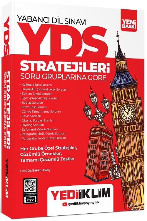 Yediiklim YDS Stratejileri Soru Gruplarına Göre - Bekir Savaş Yediiklim Yayınları