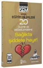 İsem 2025 KPSS Eğitim Bilimleri Ölçme ve Değerlendirme Muallim 20 Deneme - Özgür Hamal İsem Yayınları