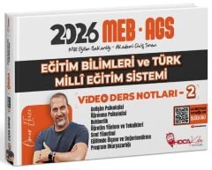 YENİ AGS - Hoca Kafası 2026 MEB-AGS Eğitim Bilimleri ve Türk Milli Eğitim Sistemi Video Ders Notları-2 - Ömer Ekici Hoca Kafası Yayınları