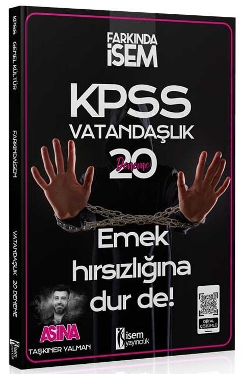 SÜPER FİYAT - İsem 2025 KPSS Vatandaşlık Aşina 20 Deneme Çözümlü - Taşkıner Yalman İsem Yayınları