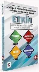 Kuram ETKİN Adli İdari Hakimlik Genel Yetenek Genel Kültür Çıkmış Soru Bankası Kuram Yayınları