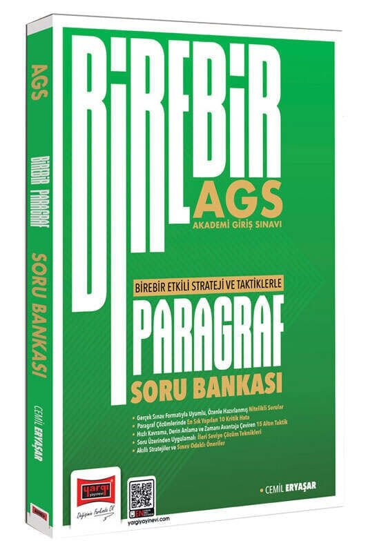Yargı 2026 MEB-AGS Paragraf BİREBİR Soru Bankası Çözümlü - Cemil Eryaşar Yargı Yayınları