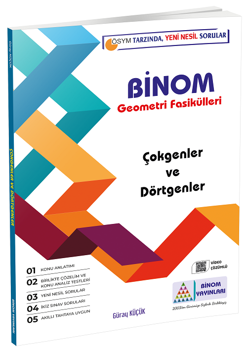 Gür YKS TYT AYT Binom Geometri Fasikülleri - Çokgenler ve Dörtgenler Gür Yayınları